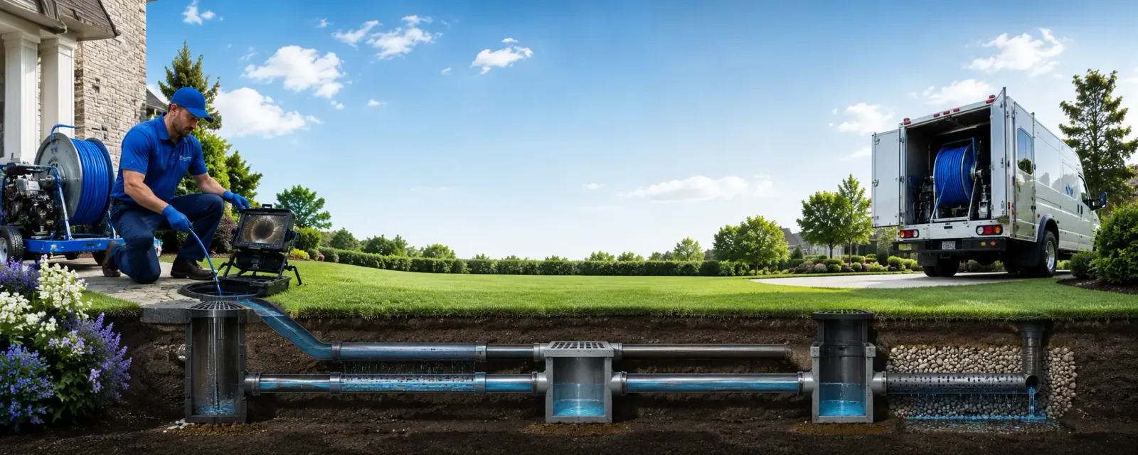 Outdoor drain cleaning information for Sycamore, PA